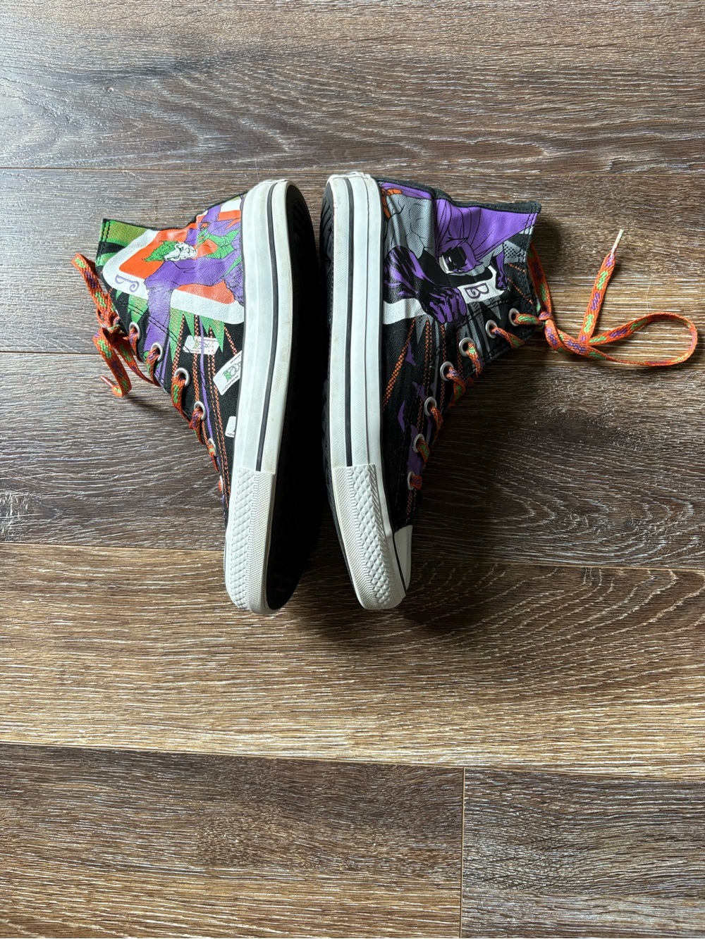 The Joker Graphic High-Top Sneakers - Black, Purple, Orange, Green - Picture 9 of 16